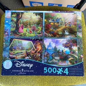 New factory sealed Disney 4 pack puzzles